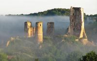 Visit the ruins of the medieval castle in H&eacute;risson